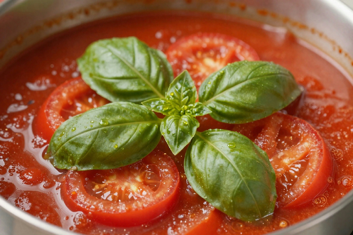 Aggiungere il basilico al sugo di pomodoro nel momento giusto: la verità che non conoscevi