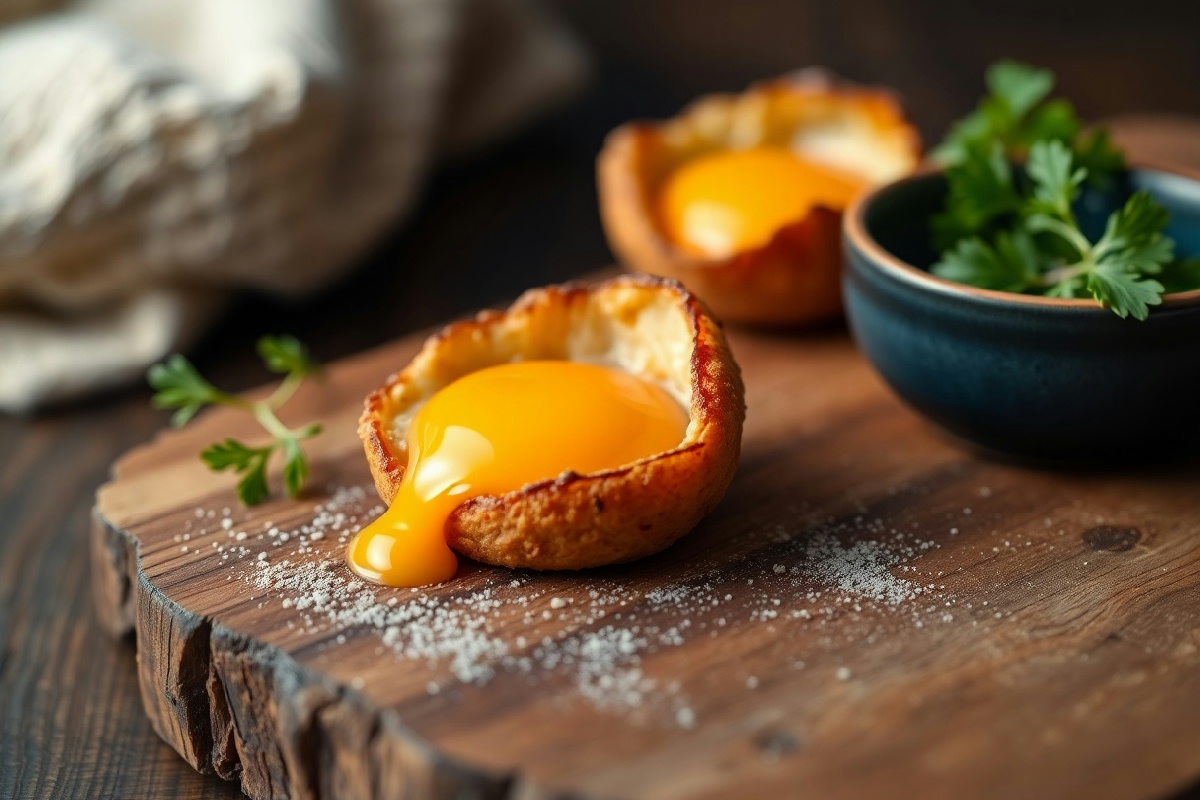 Tuorlo d'uovo fritto in 2 ingredienti: l'antipasto che rende ogni aperitivo indimenticabile