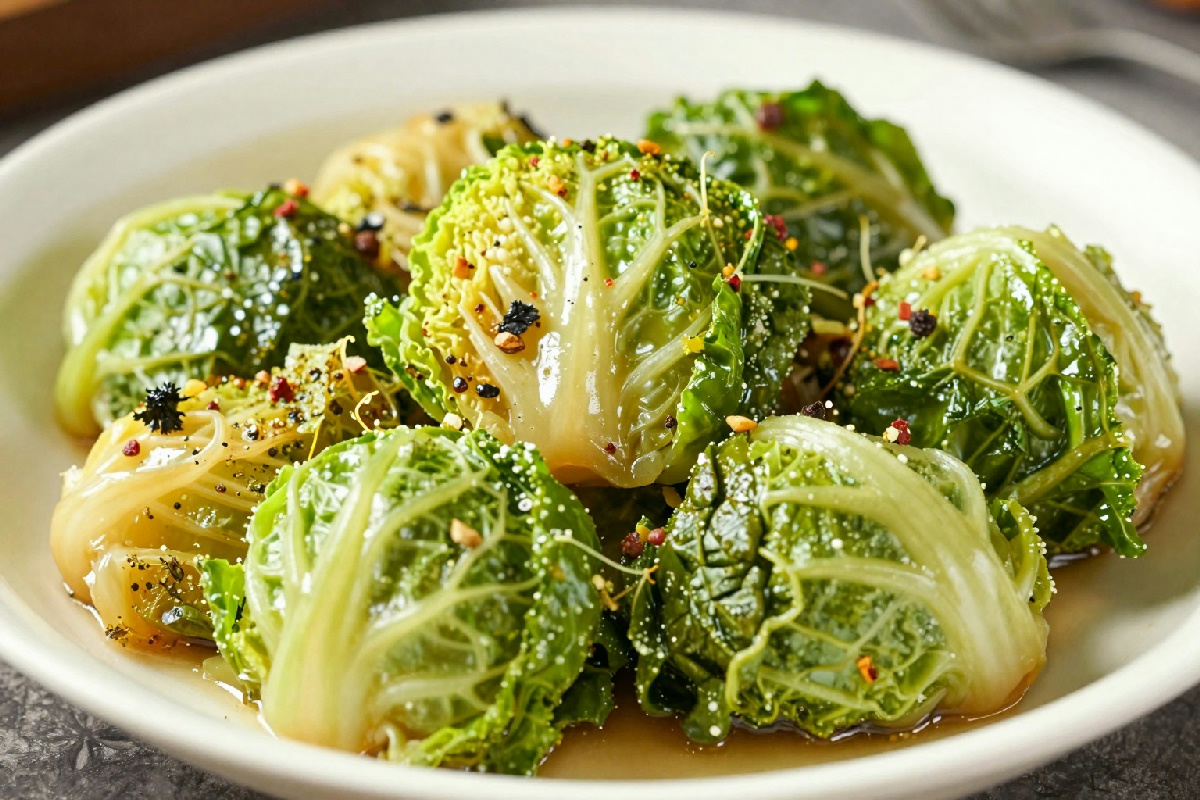 Verza stufata con un tocco speciale: il contorno che rende ogni pasto indimenticabile